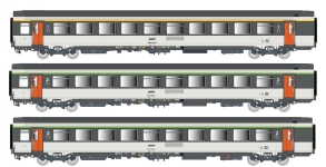 LS Models LS41999 - H0 - 3-tlg. Set Personenwagen, SNCF, Ep. IV